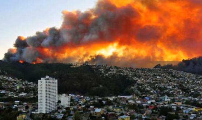 Şili,küle dönüyor!