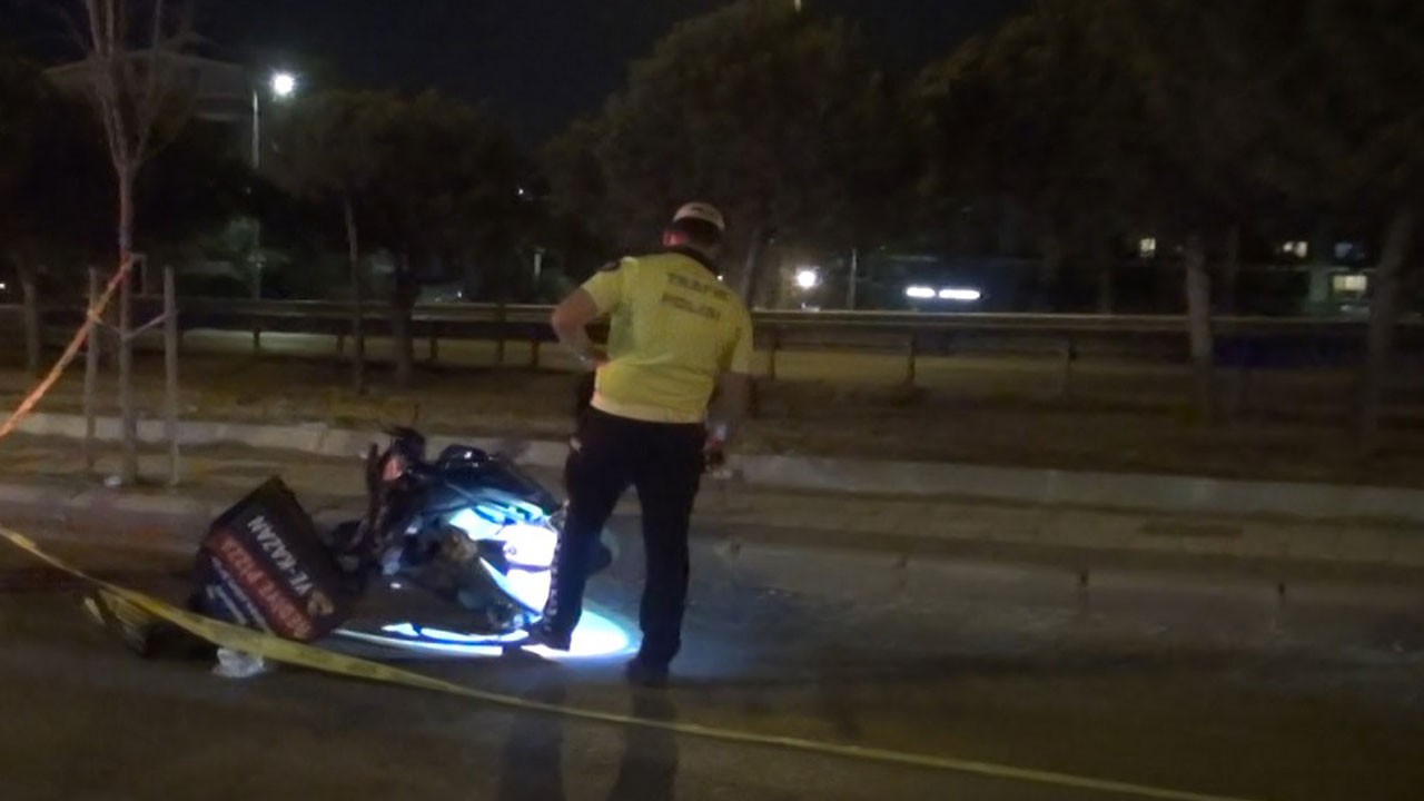 Silivri’de feci kaza! Kuryenin bacağı koptu