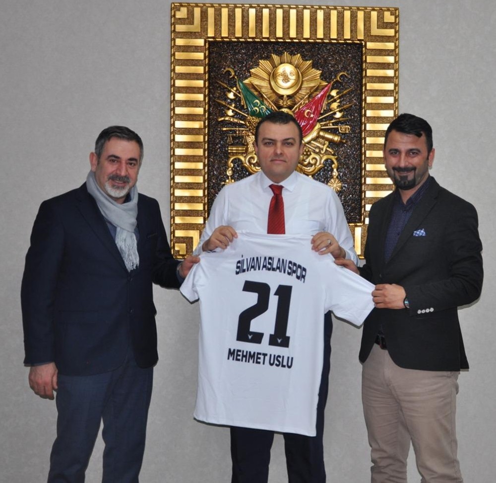Silvan Aslanspor’dan Kaymakam Uslu’ya ziyaret 