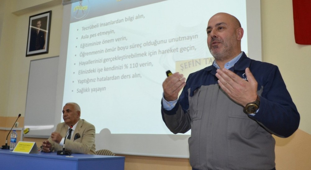 Simav Teknoloji Fakültesi’nde “Torna ile Şekillenen Hayatlar” konulu konferans 