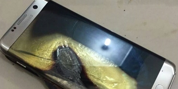 Şimdi de Galaxy S7 patladı!