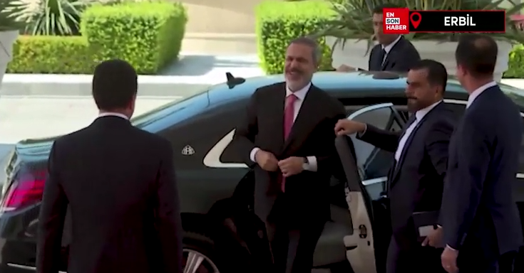 Şimdi PKK düşünsün Hakan Fidan Irak'ta! Neçirvan Barzani ile görüştü