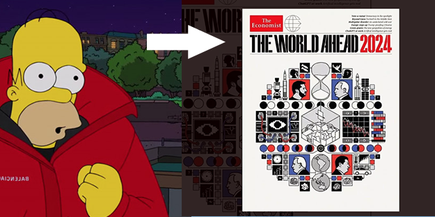 Simpsonlar gibi her dediği çıkan The Economist'in gizemli 2024 kapağı yayımlandı! Elinde bu yatırım aracından olan varsa hemen satsın