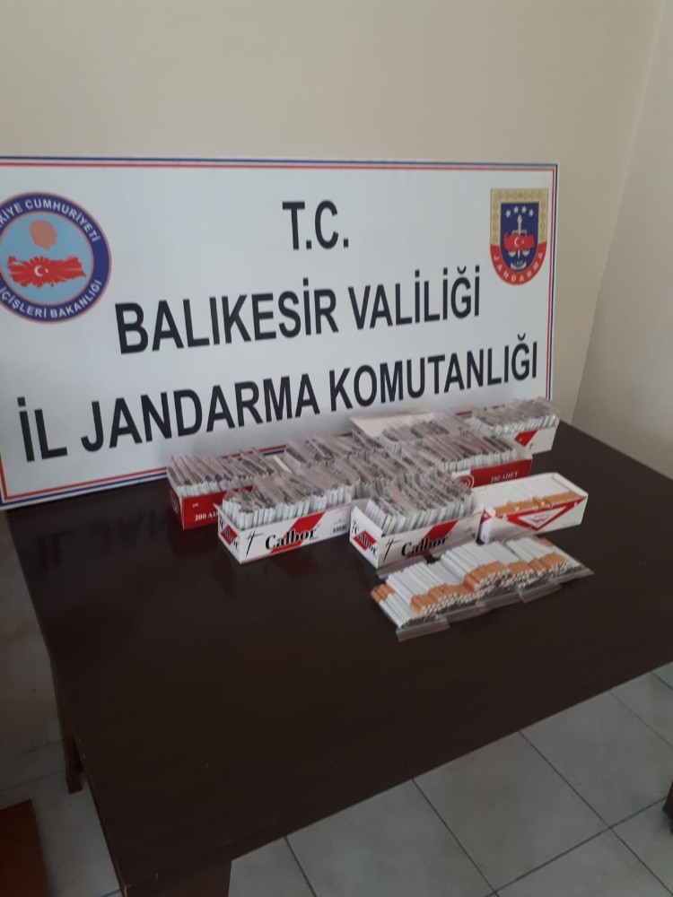 Sındırgı’da kaçak sigara operasyonu 