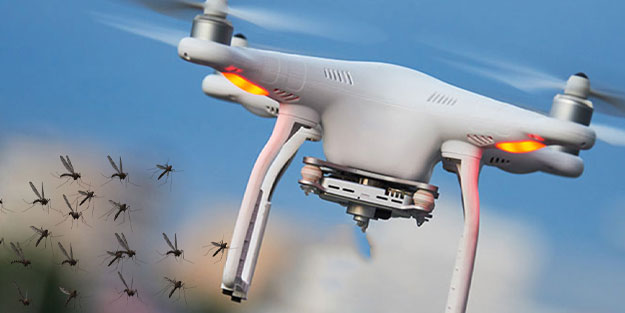 Sineklerle mücadelede dronlar devreye girdi