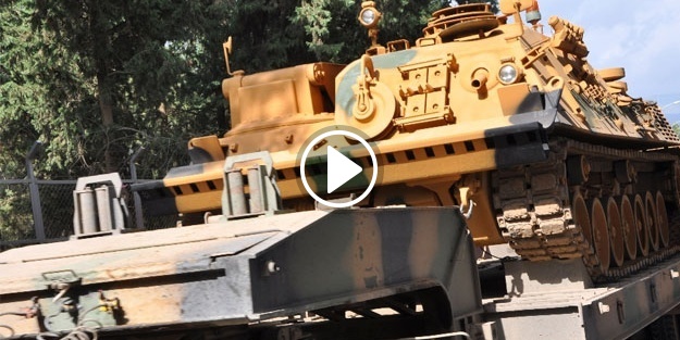 Sınıra tank sevkiyatı başladı