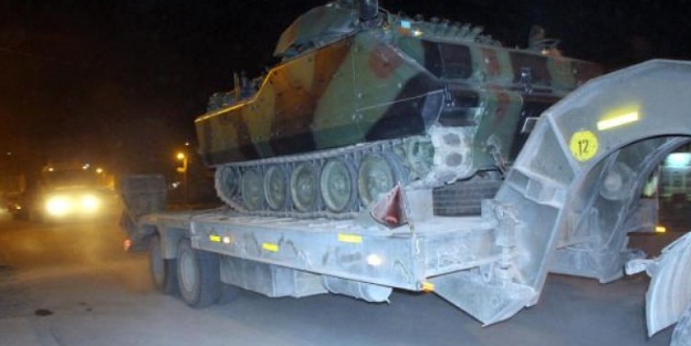 Sınıra zırhlı araç sevkiyatı