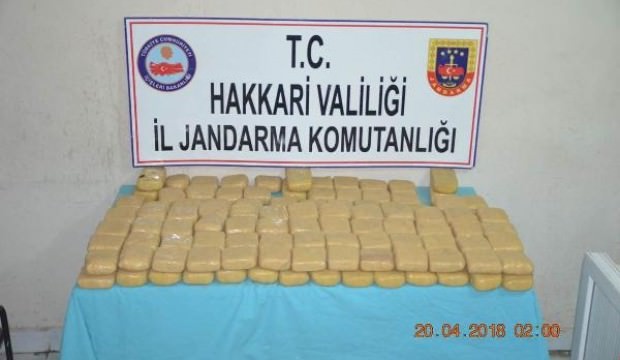 Sınırda 47 kilo eroin yakalandı