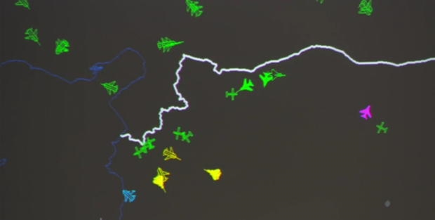 Sınırda uçaklar karşı karşıya!