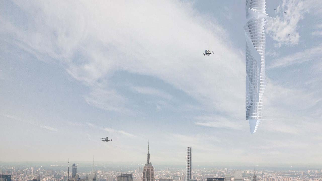 Sınırları zorlayan gökdelen projesi: Sanki ipte asılı!