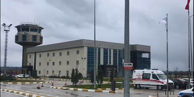 Sinop Havalimanı'nda korku dolu anlar!