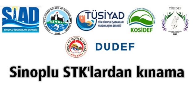 Sinoplu STK’lardan kınama
