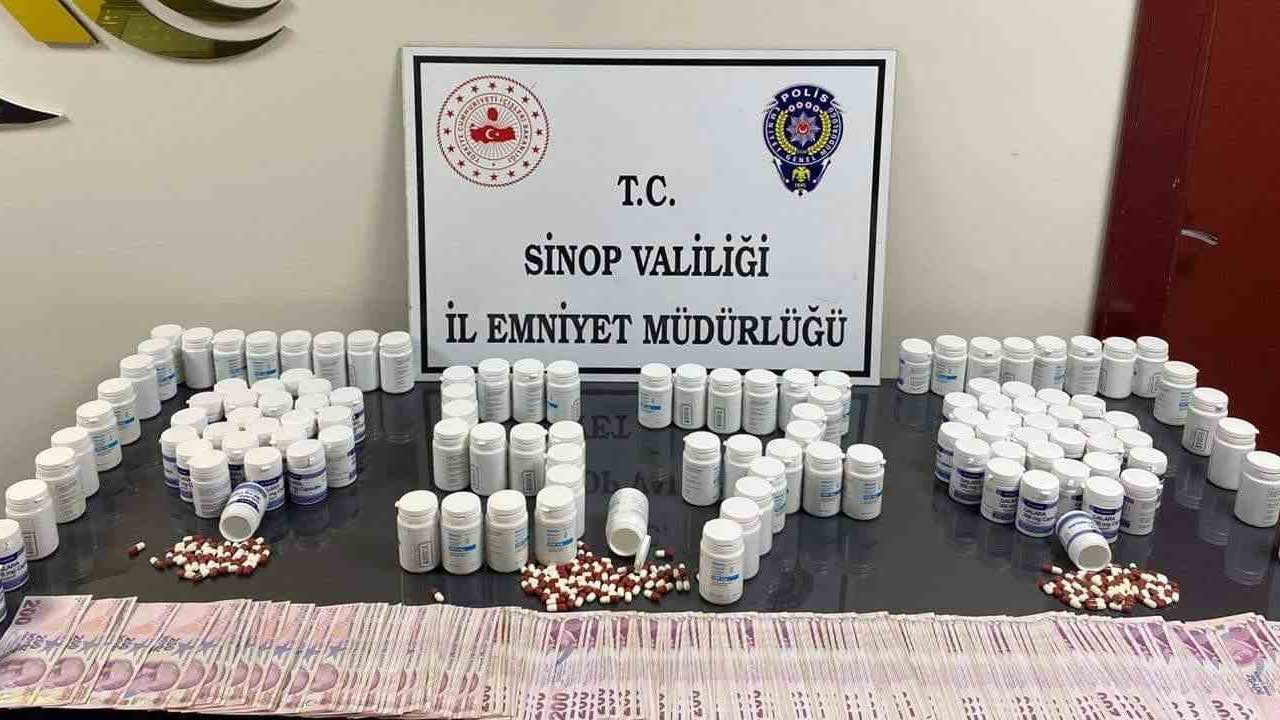 Sinop’ta 6 bin 245 uyuşturucu hap ele geçirildi: 2 tutuklama