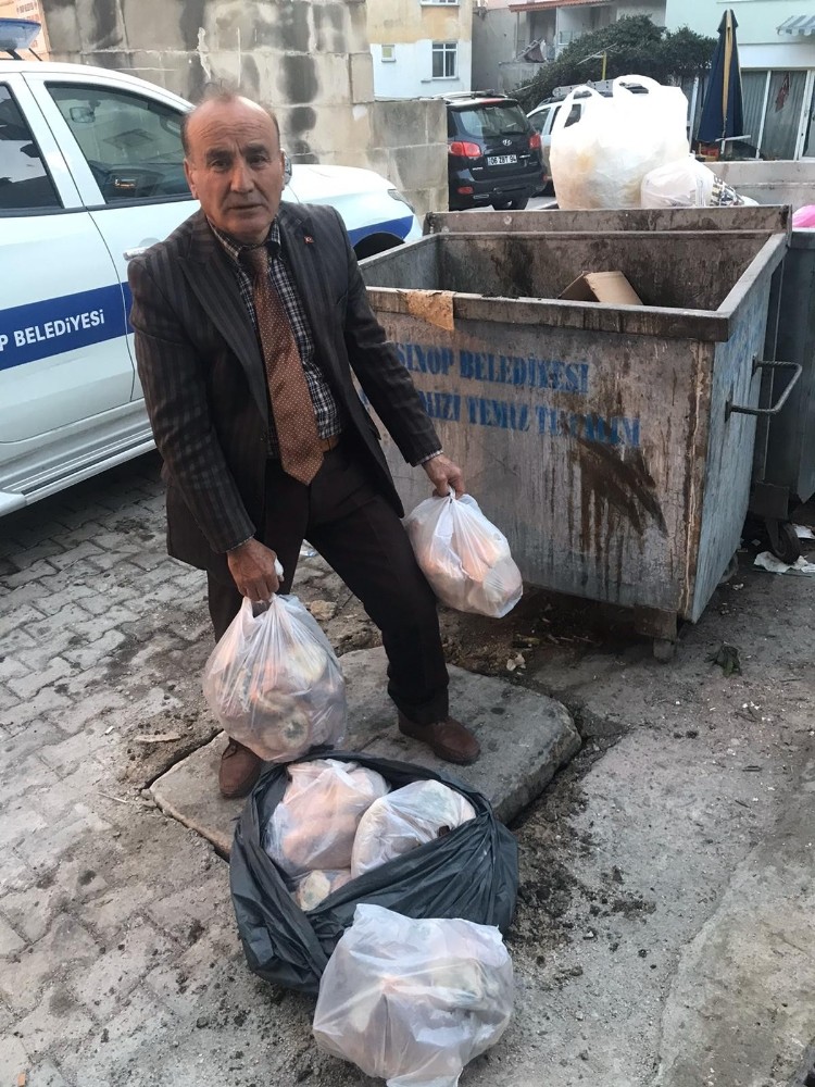Sinop’ta ekmek israfı 