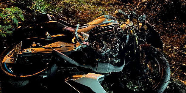 Sinop’ta feci motosiklet kazası!