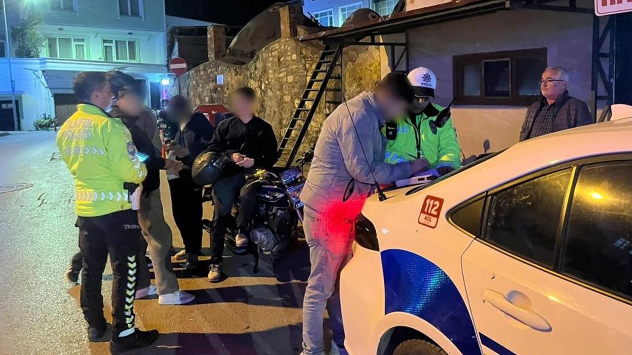 Sinop'ta polis denetimi: 550 bin TL ceza kesildi