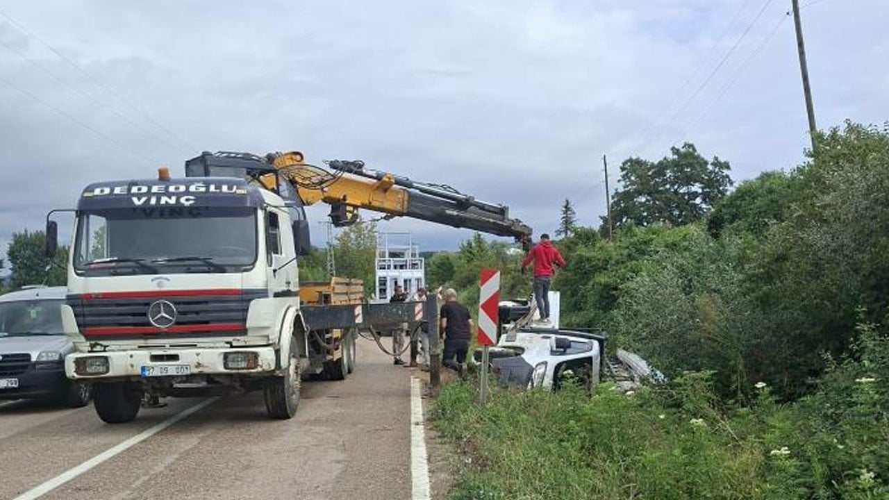 Sinop'ta tehlikeli kaza