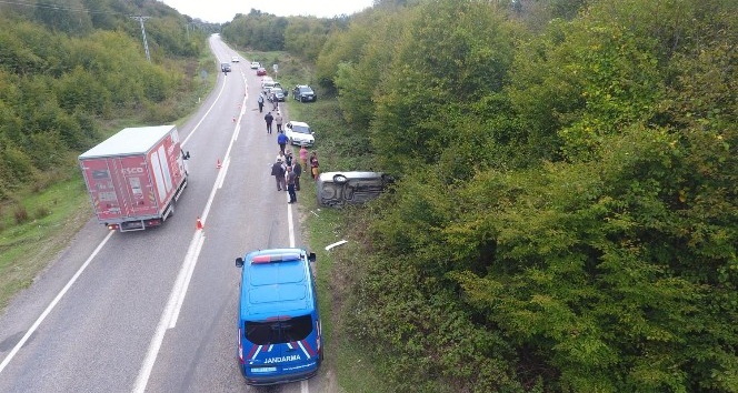 Sinop'ta trafik kazası: 1 kişi yaralandı