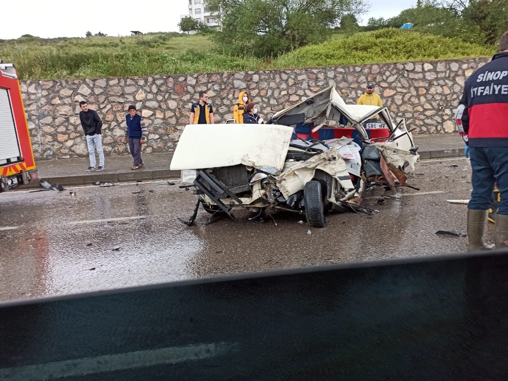 Sinop’ta trafik kazası: 1 ölü 