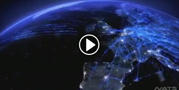 Sıradan bir yaz gününde Avrupa hava trafiği