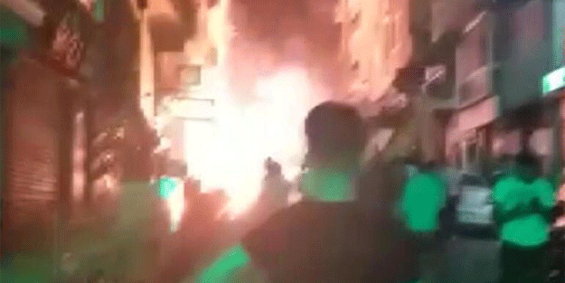 Şirinevler'de korku dolu anlar! Kablolar patlayınca...