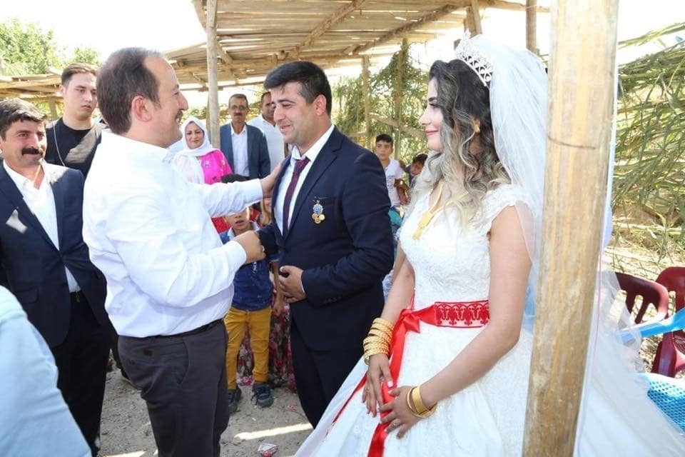 Şırnak Valisi Pehlivan şehit çocuğunun düğün törenine katıldı 