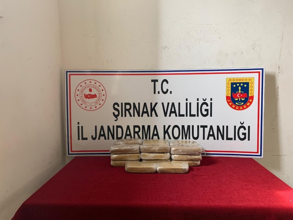 Şırnak’ta 10 kilogram eroin ele geçirildi 