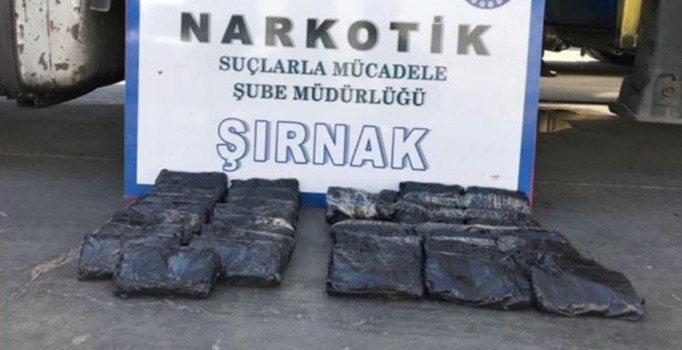 Şırnak'ta 25 kilo uyuşturucu ele geçirildi