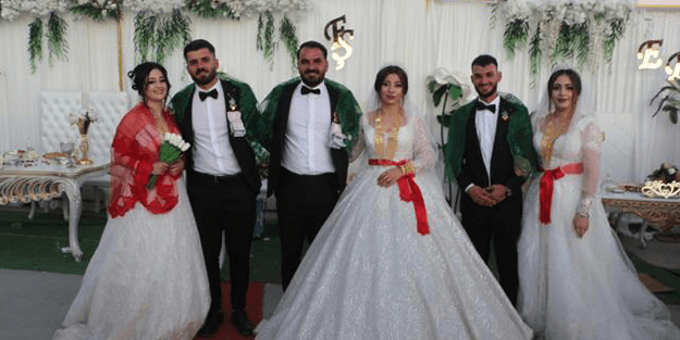 Şırnak'ta 3 kardeş aynı gün evlendi