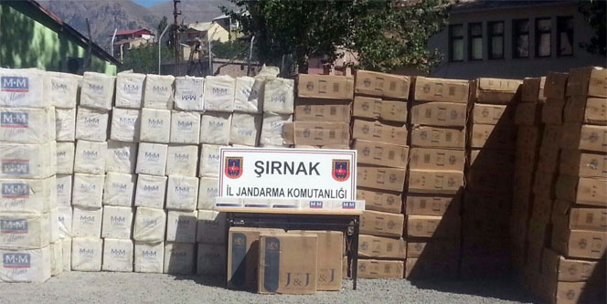 77 bin paket kaçak sigara ele geçirildi