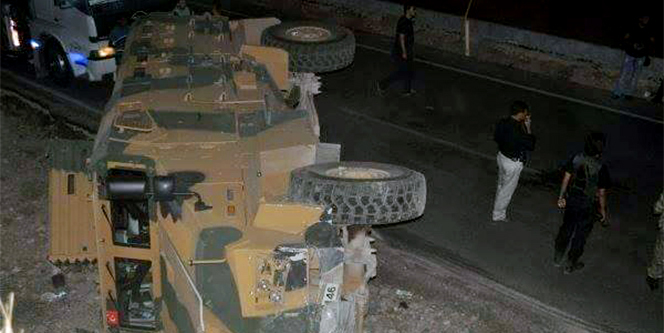 Askeri araç kaza yaptı! 1'i ağır 13 asker yaralı