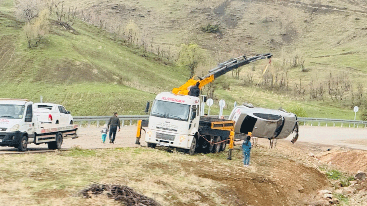 Şırnak'ta otomobil şarampole yuvarlandı!