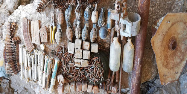 Şırnak'ta PKK bombaları ve mühimmat ele geçirildi