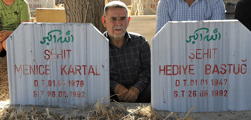 Şırnak’ta PKK’lı teröristlerin katlettiği 4 kişi mezarları başında anıldı
