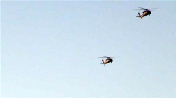 Helikopterler peş peşe havalandı!
