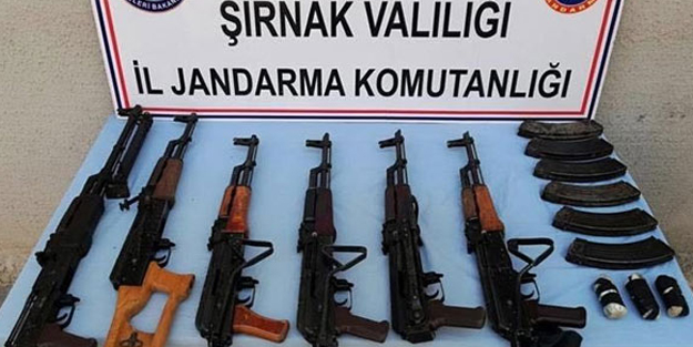 Şırnak'ta terör operasyonu! Çok sayıda silah ve mühimmat ele geçirildi