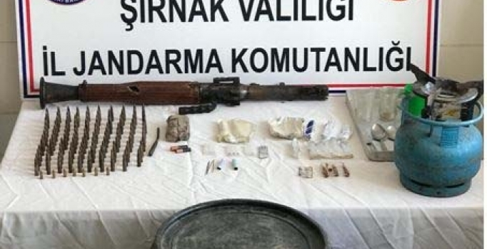 Şırnak'ta terör örgütü PKK'ya ait mühimmat ele geçirildi
