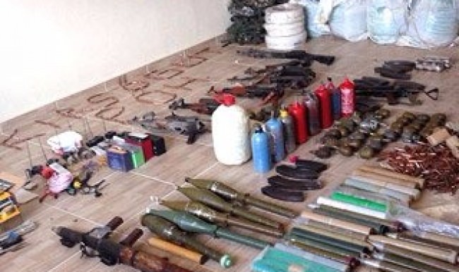 Şırnak'ta teröristlerin silah deposu bulundu
