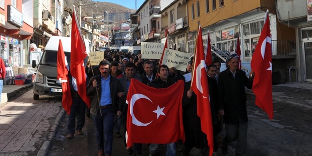 Şırnak'ta Türk Bayraklı PKK protestosu