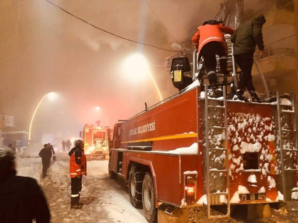 Şırnak’ta yangın, 13 kişi dumandan etkilendi 