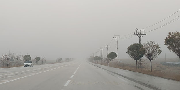 Sis sürücülere zor anlar yaşattı!