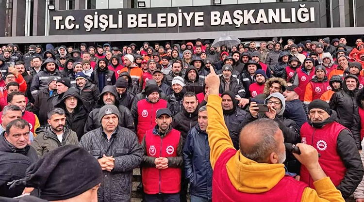 Şişli Belediyesi çalışanlarından "ücret zammı" eylemi: İşçilere reva görülen ücret 27 bin TL