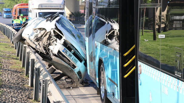 Şişli’de 2 teker üzerinde 35 metre sürüklendi