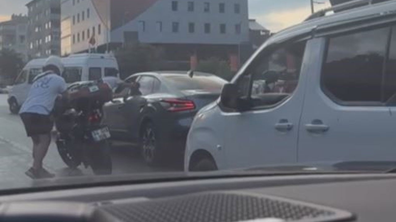Şişli’de kaza sonrası öfke patlaması! O anlar kamerada