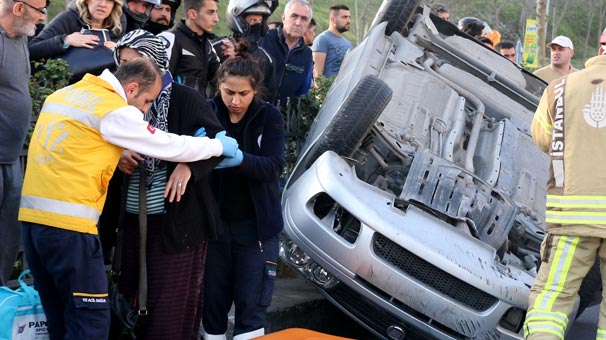Şişli'de trafik kazası: 3 yaralı