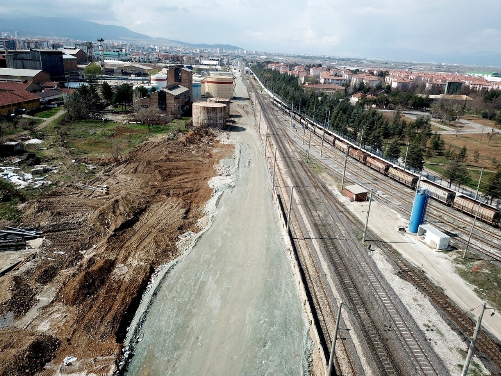 Sivas yoluna bağlanan 25 metre genişliğindeki yol projesinde ilk adıma başlandı 