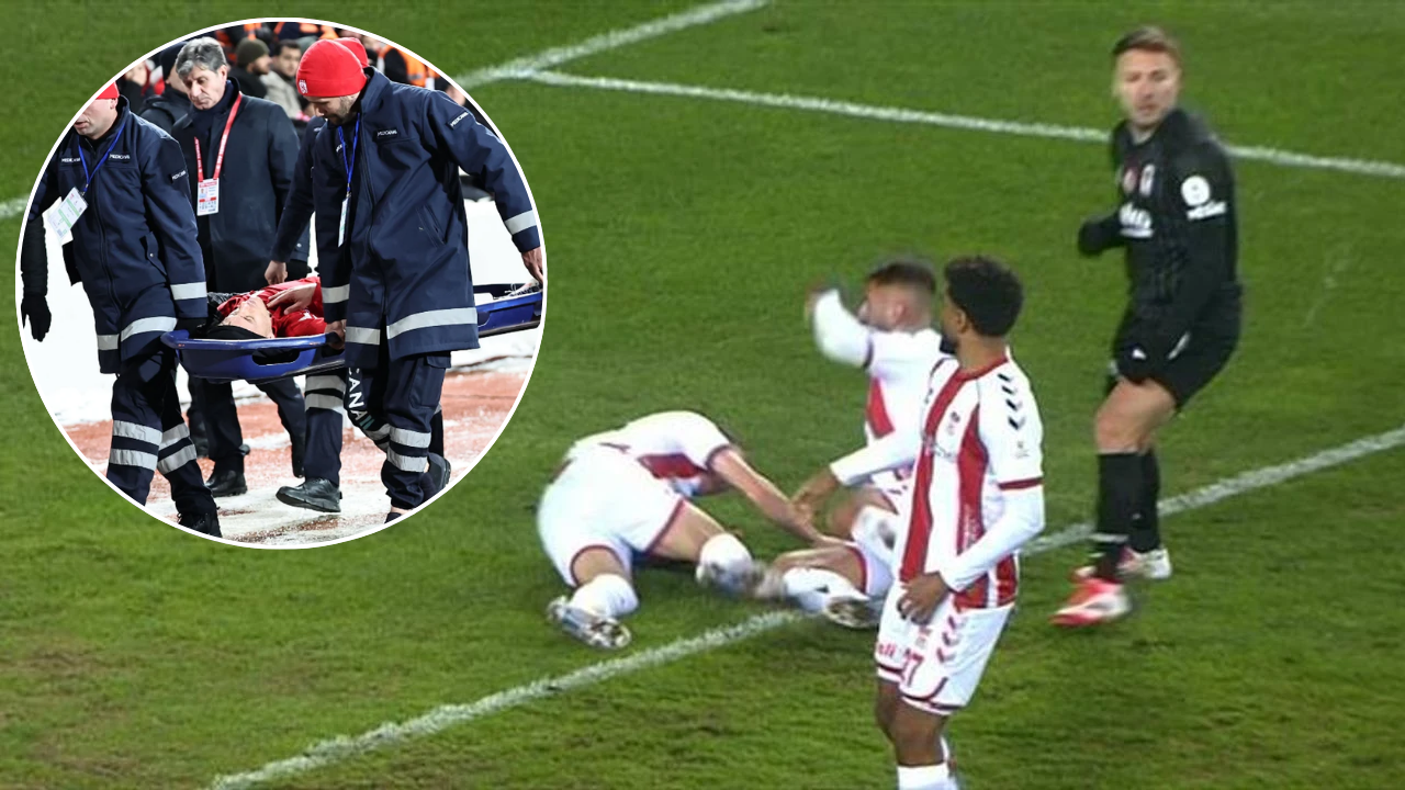 Sivasspor - Beşiktaş maçında korkutan anlar! Kaptan hastaneye kaldırıldı