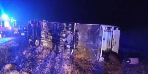Sivas’ta feci otobüs kazası! Çok sayıda yaralı var