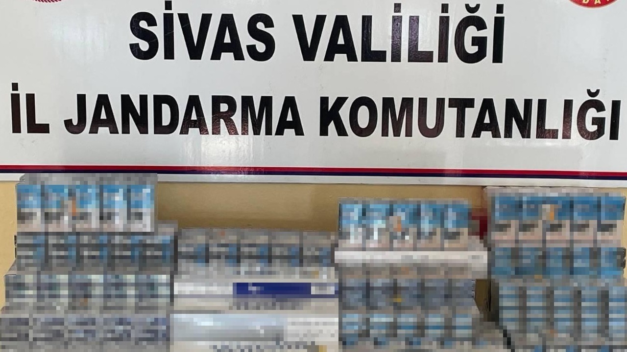 Sivas’ta jandarmadan kaçak sigara operasyonu