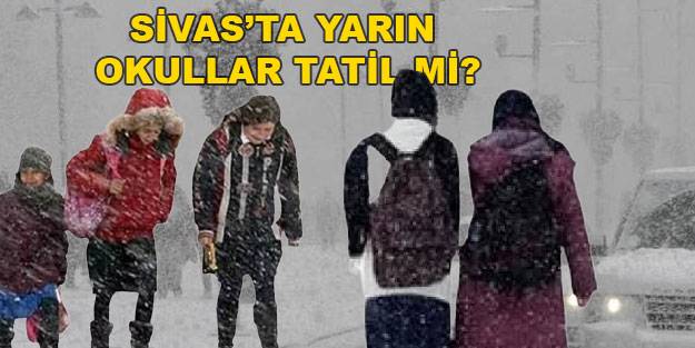 Sivas’ta okullar tatil mi? Sivas’ta yarın 20 Aralık Pazartesi okullar tatil mi?